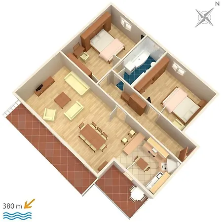 With A Parking Space - 9696 Apartment *